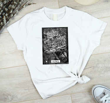 Tričko Košice - mapa mesta - Tenstickers