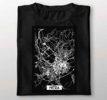 Potlač tričko Nitra s mapou - Tenstickers