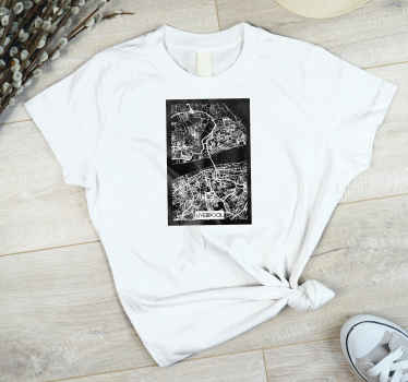 Liverpool Topographic Map custom t-shirt - TenStickers