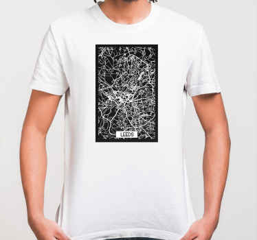 Leeds Topographic Map custom t-shirt - TenStickers