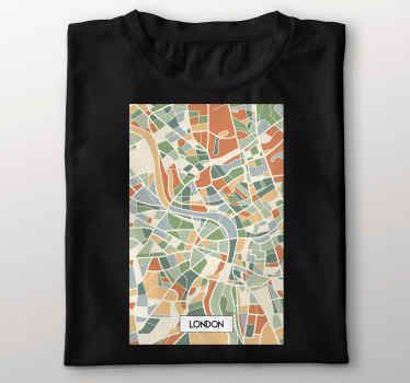 Abstract London Map custom t-shirt - TenStickers