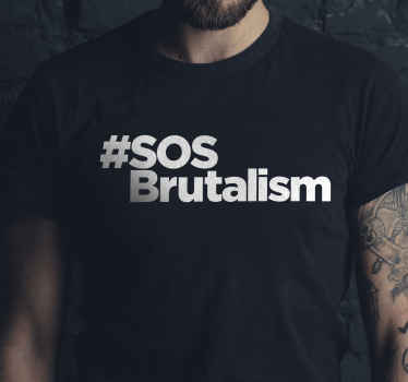 Camiseta con frase SOSBrutalism - TenVinilo