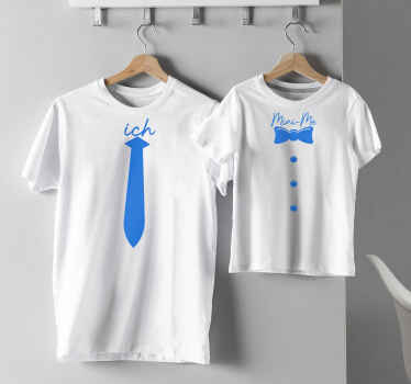 Vater Sohn T Shirt Krawatte mit Namen - TenStickers