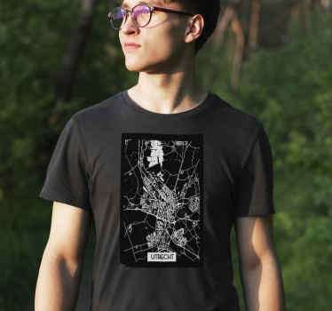 T-shirt Utrecht topografische kaart - TenStickers