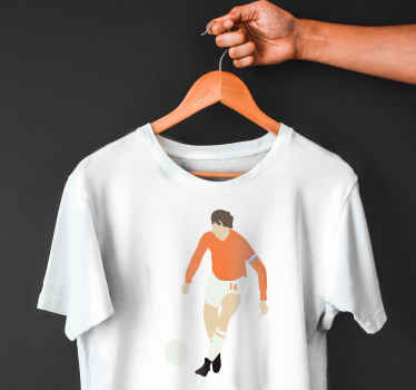 Unieke Nederlandse voetballer T-shirt - TenStickers