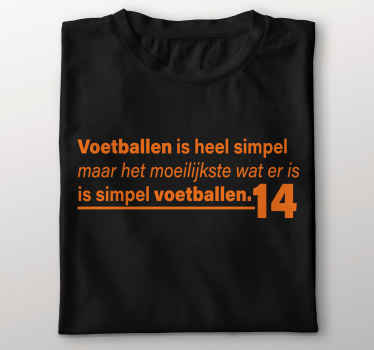 Bekende voetballer citaat T-shirt - TenStickers
