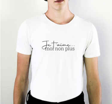 T-shirt Paroles de Chanson Je t'aime - TenStickers