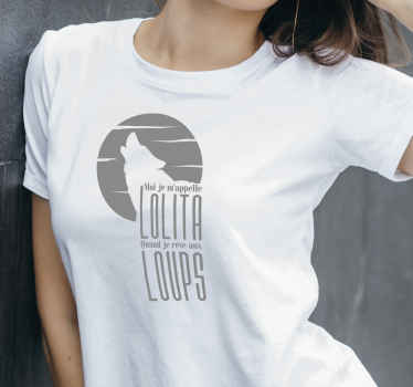 T-shirt Paroles de chanson Pop Moi… Lolita - TenStickers