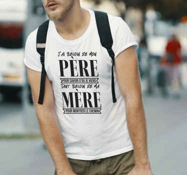 T-shirt Paroles de chanson Besoin de - TenStickers