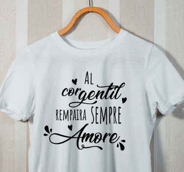 maglietta Guido Guinizelli frase - TenStickers