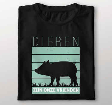 Dieren zijn vrienden T-shirt - TenStickers