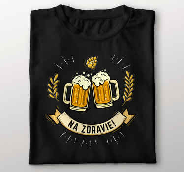 Originálne pivné tričko na zdravie - Tenstickers