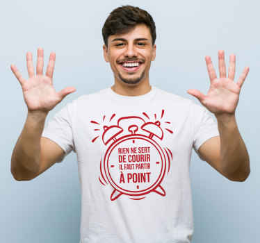 T-shirt Rien ne sert de courir - TenStickers