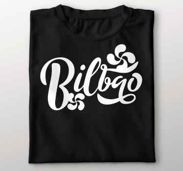Camiseta caligráfica Bilbao - TenVinilo