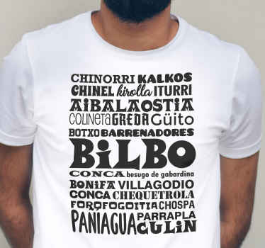 Camiseta con palabra Bilbao - TenVinilo