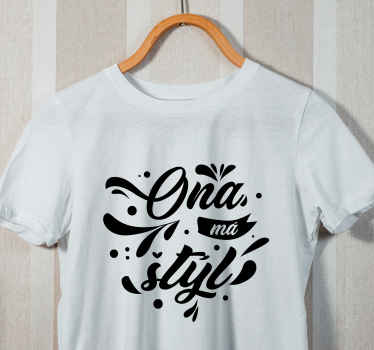 Hudobné tričko Ona má štýl - Tenstickers