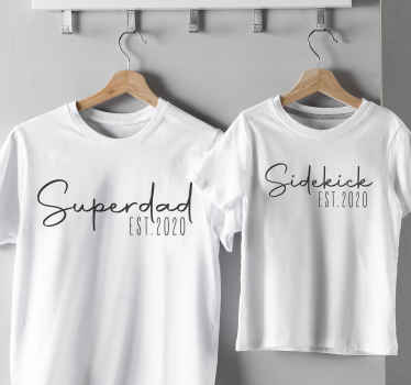 Hero and sidekick father and son shirt - TenStickers