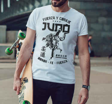 Camiseta Judokas fuerza y coraje - TenVinilo
