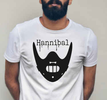 Camiseta con máscara de Hannibal Lecter - TenVinilo