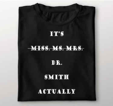 Dr Graduate Text T-shirts with name - TenStickers