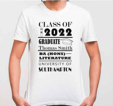 Custom Graduation t-shirts with name - TenStickers