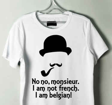 T-shirt personnage Hercule Poirot - TenStickers