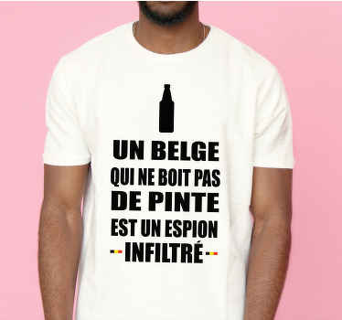 Tee-shirt espion infiltré Belgique - TenStickers