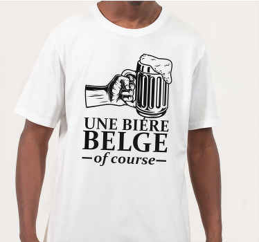 Tee-shirt une bière belge - TenStickers