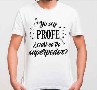 camiseta con nombre "Yo Soy Profe" - TenVinilo