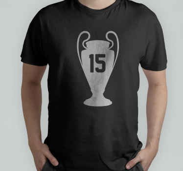 Camiseta campeones con trofeo personalizable - TenVinilo