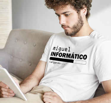 Camisetas con nombre Informático en Proceso - TenVinilo