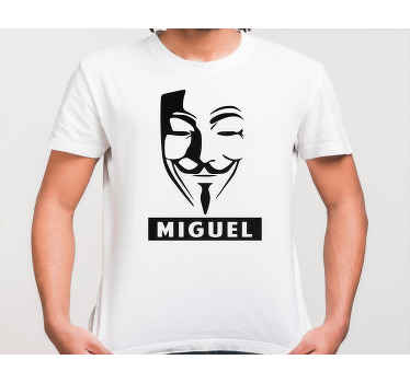 Camisetas con nombre Informático Mascara - TenVinilo