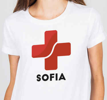 Camisetas con nombre Roja cruz - medico - TenVinilo