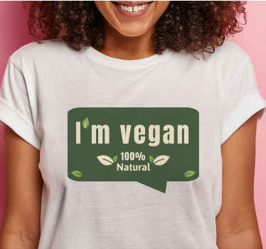 I'm vegan custom t-shirt design - TenStickers