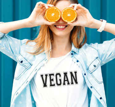 Vegan (oxford) custom t-shirt - TenStickers
