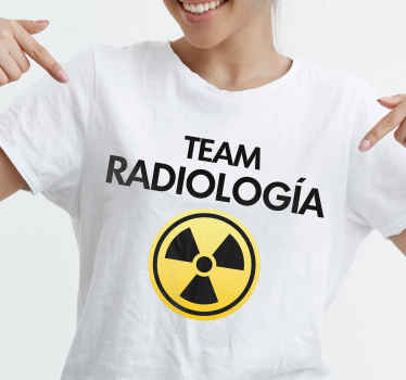 Camiseta con texto team radiología - TenVinilo