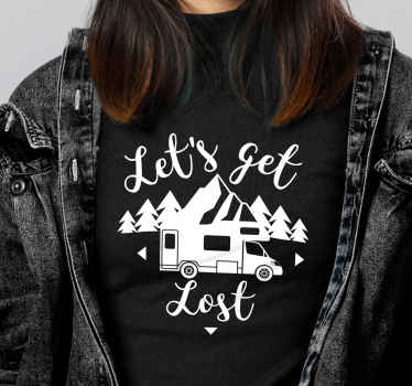 Camiseta viajera Let's get lost - TenVinilo