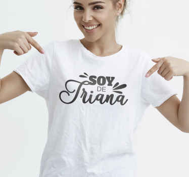 Camiseta con texto Soy de Triana - TenVinilo