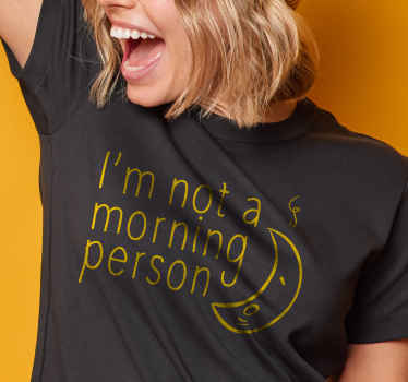 Morning person custom t-shirt - TenStickers
