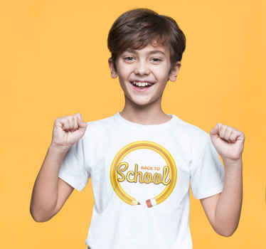 Back to school kinderen t-shirt - TenStickers