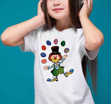 Jonglerende clown shirt voor kinderen - TenStickers