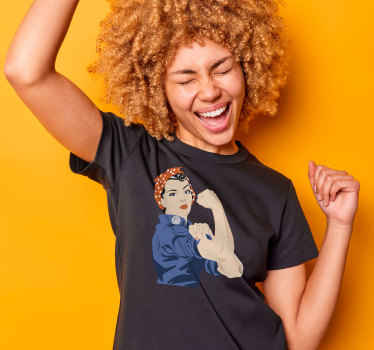 Vrouw we can do it t-shirt - TenStickers