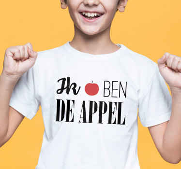 Ik ben de appel kinder t-shirt - TenStickers