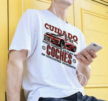 Camiseta hablar de coches - TenVinilo