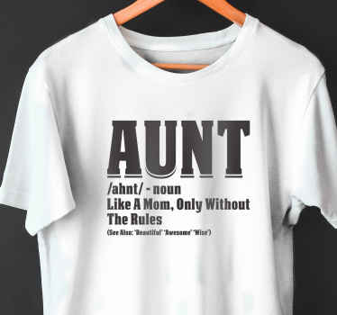 Aunt Noun custom t-shirt print - TenStickers
