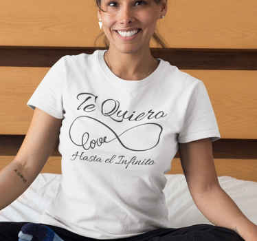 Camiseta parejas Te Quiero hasta el Infinito - TenVinilo
