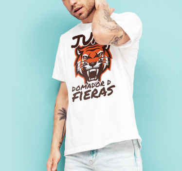 Camisetas personalizable Domador de Fieras con Nombre - TenVinilo