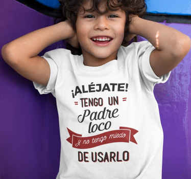 Camiseta para padres e hijos Camiseta divertida padre loco - TenVinilo