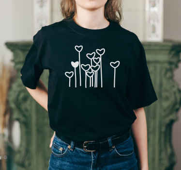 Camiseta flores amorosas - TenVinilo