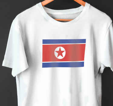 Camiseta bandera Corea del Norte - TenVinilo